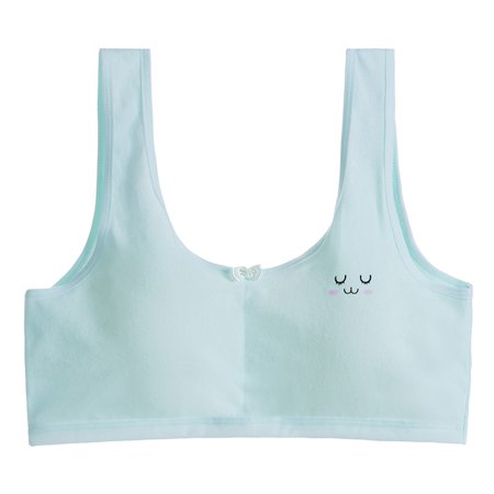 

Young Girls Cotton Bra Kids Sport Wireless Small Training Puberty Underwear Crop