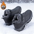 thumbnail image 4 of Ulsto Men's Winter Snow Boots, Non slip Boots, Plush lined Waterproof and Cold proof Shoes, Outdoor Warm Boots, Indoor and Outdoor Home Shoes, 4 of 7