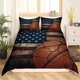 thumbnail image 2 of Funda Nórdica Bandera para Niños, Juego de Cama Baloncesto King Size, Juegos Deportivos Retro, 2 of 5