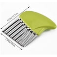 thumbnail image 2 of Crinkle Cutter Potato Folds Vegetable Stainless Steel French Fries Corrugated, 2 of 5