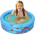 thumbnail image 4 of Kids Wading Pool, Inflatable Baby Swimming Pool with Soft Inflatable Floor for Outdoor Garden Backyard Summer Water Toys, 4 of 5