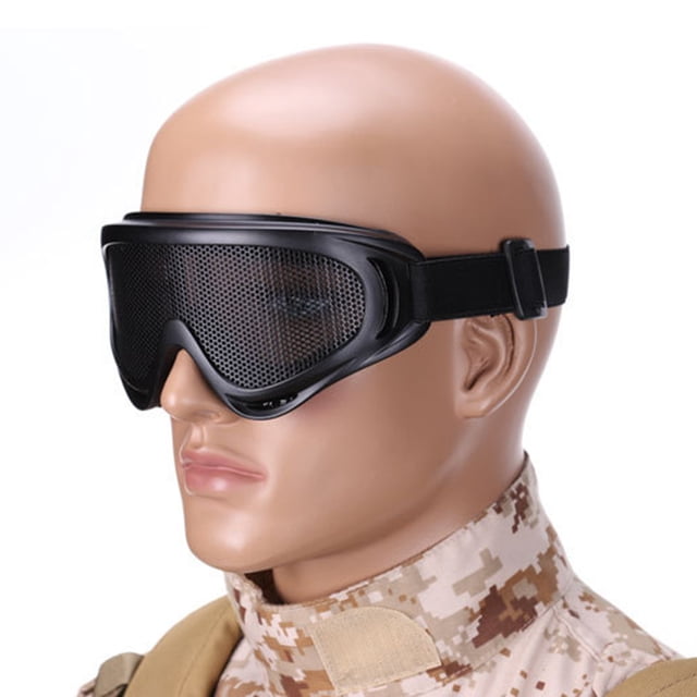 Lunettes de Sécurité en Métal Anti-Buée Moto X400 Lunettes de Protection Visuelle Bandeau Googles
