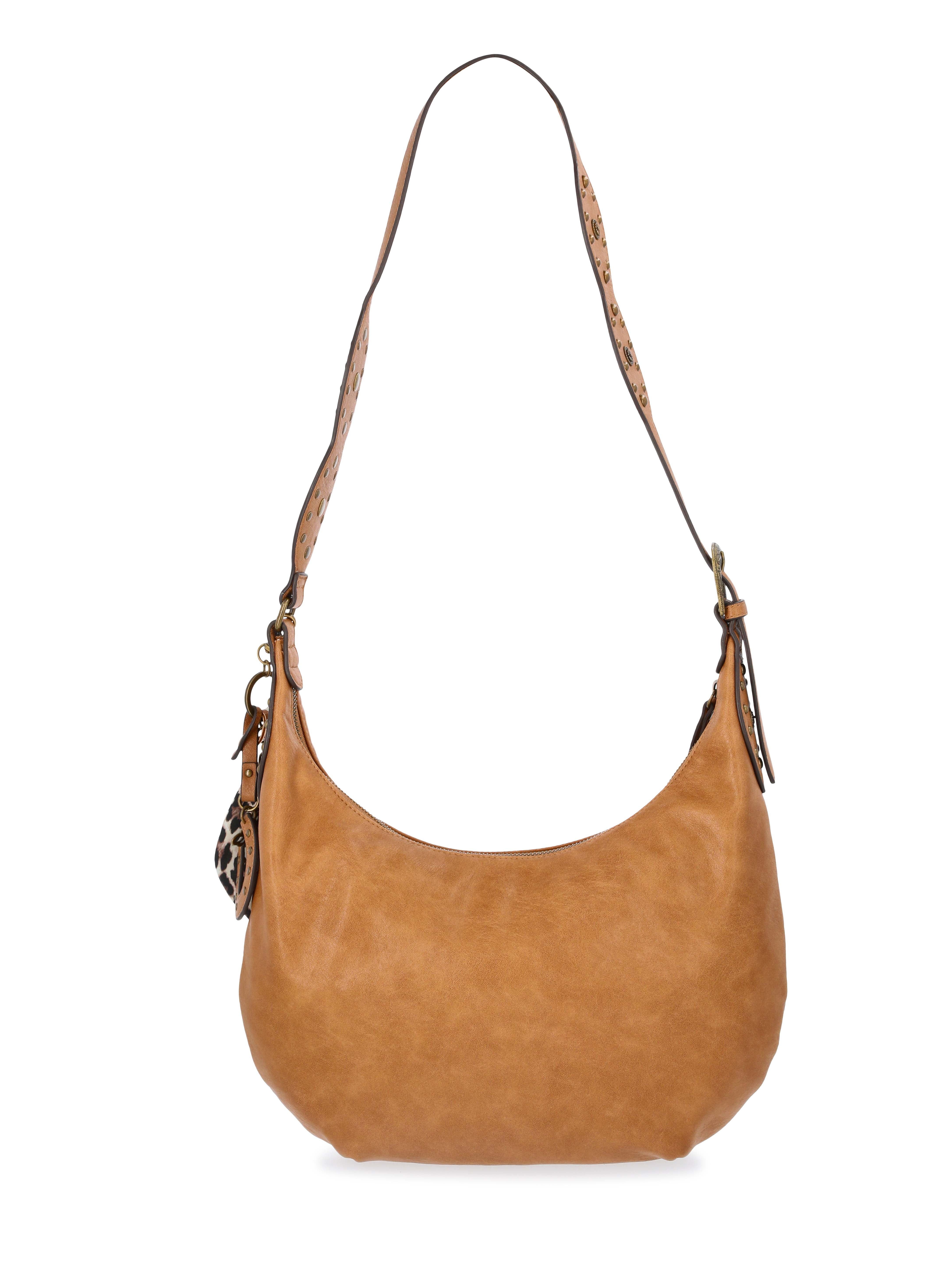 Jessica Simpson Women's Daphne Faux Leather Hobo Handbag, Wheat