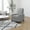 Light Gray, variant on Merrick Lane Transitional Pushback Recliner with Pillow Style Back and Accent Nail Trim - Manual Recliner in Gray Fabric Upholstery