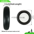 thumbnail image 3 of 14.5 inch Flat-Free Wheelbarrow Tire, 5/8 Bearing, 3.25” Hub, 3 of 6