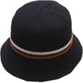 thumbnail image 6 of CoCopeaunts Women Bucket Hat Winter European American Fisherman Hat Warm Wool Felt Basin Cap Stripe Splicing Temperament Casual, 6 of 8