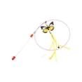 thumbnail image 2 of Retractable Cat Wand Toy Feather Teaser Stick Telescopic Interactive Exercise Toy Hunting Simulation Durable Handle, For Indoor Cats Play Training Bonding Stress Relief And Exercise, 2 of 6
