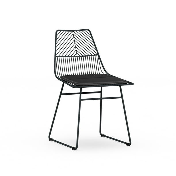 MoDRN Metal Dining Chair, Set of 2, Multiple Colors