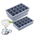 thumbnail image 1 of Moldes cuadrados de silicona para hacer hielo bandejas con tapas para Wdftyju whisky Bar cubitos de hielo accesorios de cocina 1901 9 6 cavidades, 1 of 7