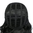 thumbnail image 2 of RightOn Black Wig with Bangs Short Curly Wavy Wig Black Wig for Women Synthetic Wigs Black Hair Wigs with Wig Cap, 2 of 7