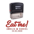 thumbnail image 1 of Printtoo Personalized Red Self Inking Eat Me Stamp Custom Wedding Favor Rubber Stamper-68 x 30 mm, 1 of 6