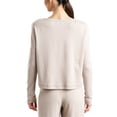 thumbnail image 2 of Natori womens  Kaia Terry Destination Long Sleeve Top, xs, Brown, 2 of 3