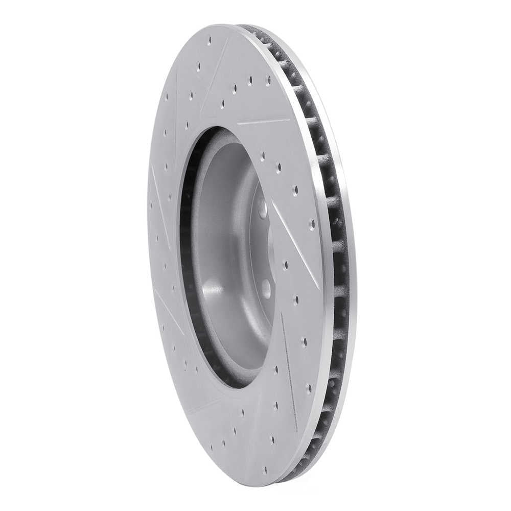 Dynamic Friction Company 631-31130R DFC Brake Rotor - Drilled And Slotted - Silver