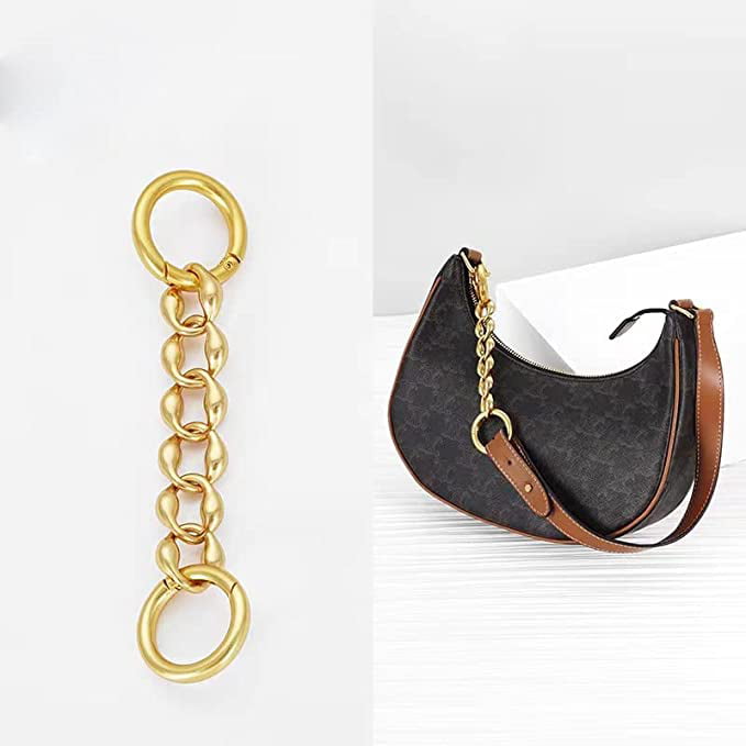 Metal Purse Chain Strap Extender for Accessory Charms,Lengthen Crossbody  Shoulder Handbags Strap(No.1 Antique Gold)