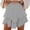 Gray, variant on Summer Fatuov Bermuda Shorts for Women with Pocket Drawstring Summer Shorts Hawaiian Print Casual Shorts Multicolor, Size L