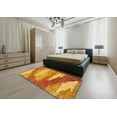 thumbnail image 4 of Ahgly Tapis d'Intérieur Rectangulaire Abstrait Orange Rouge, 5 Pieds x 8 Pieds, 4 of 6