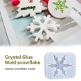 thumbnail image 4 of Inteprter Moldes Silicona Copo de nieve Arte Artesanía DIY Multiusos Exquisita Fabricación de joyas Accesorios Suministros artesanales Collar Llavero Artesanía uno, 01 Inteprter HA059604-03, 4 of 6