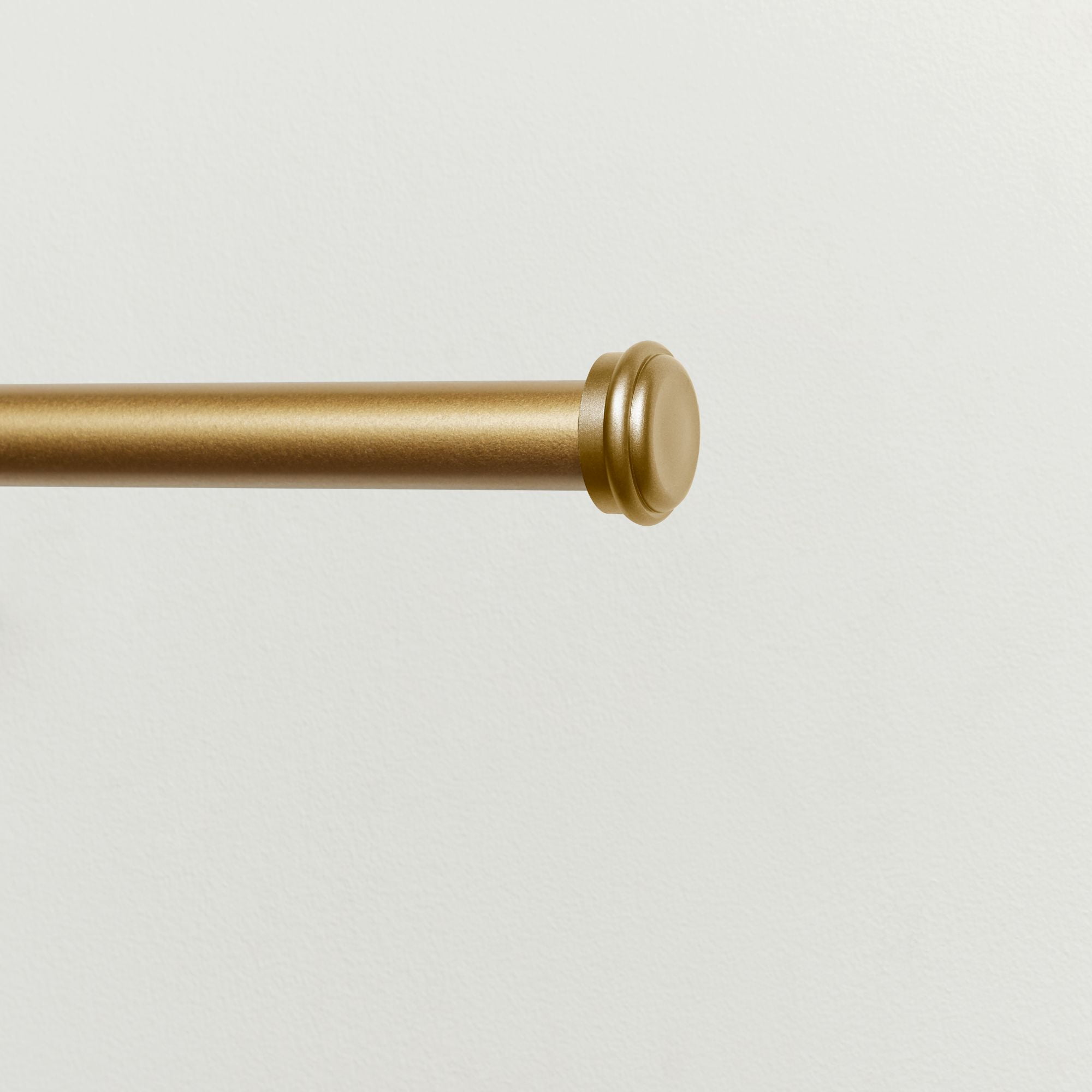 EXCLUSIVE HOME Topper 1" Curtain Rod and Finial Set, Adjustable Adjustable 84"-160", Gold