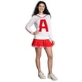 thumbnail image 6 of Betty Nerd Pi Delta Cheerleader Halloween Cosplay Costume Long Sleeve Shirt and Skirt Set, 6 of 8