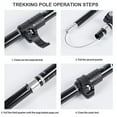 thumbnail image 6 of Trekking Stick 5-Section Telescopic Folding Trekking Poles Outdoor Camping Ultralight Portable Foldable Walking Hiking Stick, 6 of 7