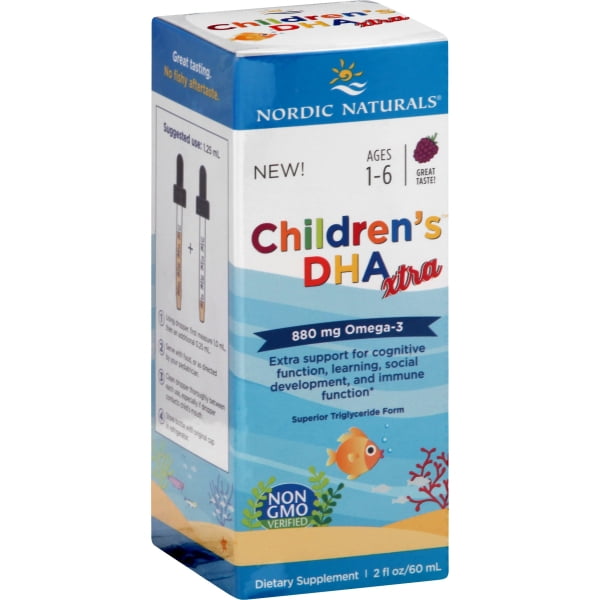 Nordic Naturals Children's DHA Xtra Liquid, Berry Punch, 880 Mg, 2 Fl