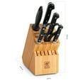 thumbnail image 4 of ZWILLING Professional S Knife Set with Block, Chef’s Knife, Serrated Utility Knife, 7 Piece, Bamboo, 4 of 11