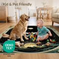thumbnail image 4 of ODIKA 2'x3' Ultra-Soft Accent Mat, Moth Shaped Whimsical Gothic Mystical Field Layout Round Witchy None Washable, Bare feet friendly, Easy Care Indoor rug for Bedside, Footrest, 4 of 7