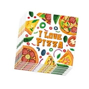 Pizza Fiesta Napkins - 40 Pack Pizza Party Disposable Luncheon Napkins for Pizza Birthday Party & Baby Shower Supplies. Perfect for Pizza Themed Events!