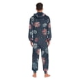 thumbnail image 4 of FORMRS Onesies Pajama for Adults Unisex Hoodie Winter Jumpsuit One Piece Sleepwear, Sizes S-2XL, Starry Fireworks Pattern, 4 of 7