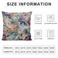 thumbnail image 5 of GOSMITH Throw Pillow Covers Colorful Flowers on Cream Pillow Cover Cream Color Pillowcover Soft Double Side Print Sofa Square Throw Pillowcovers for Girls Friends Daughter Niece Women White, 5 of 5