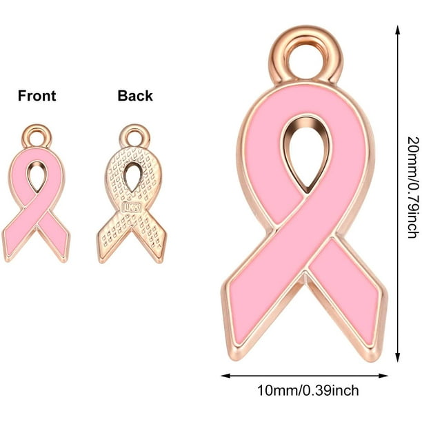 Pink ribbon shop pendant