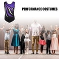thumbnail image 2 of Traje de gimnasia brillante para niñas, traje de entrenamiento deportivo, ballet, danza, 4 a 14 años, 2 of 5