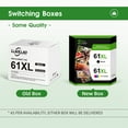 thumbnail image 4 of 61XL Ink Cartridges Compatible for HP 61 Black/Tri-color Ink Work for Envy 4500 5530 4502 Officejet 4630 4635 Deskjet 1000 1010 1512 Printer (2 Pack), 4 of 8