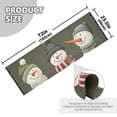 thumbnail image 5 of Yayeee Runner Rug for Bedroom 2'x6' Machine Washable Hallway Non Slip Mat, Gray Cute Snowmen, 5 of 8