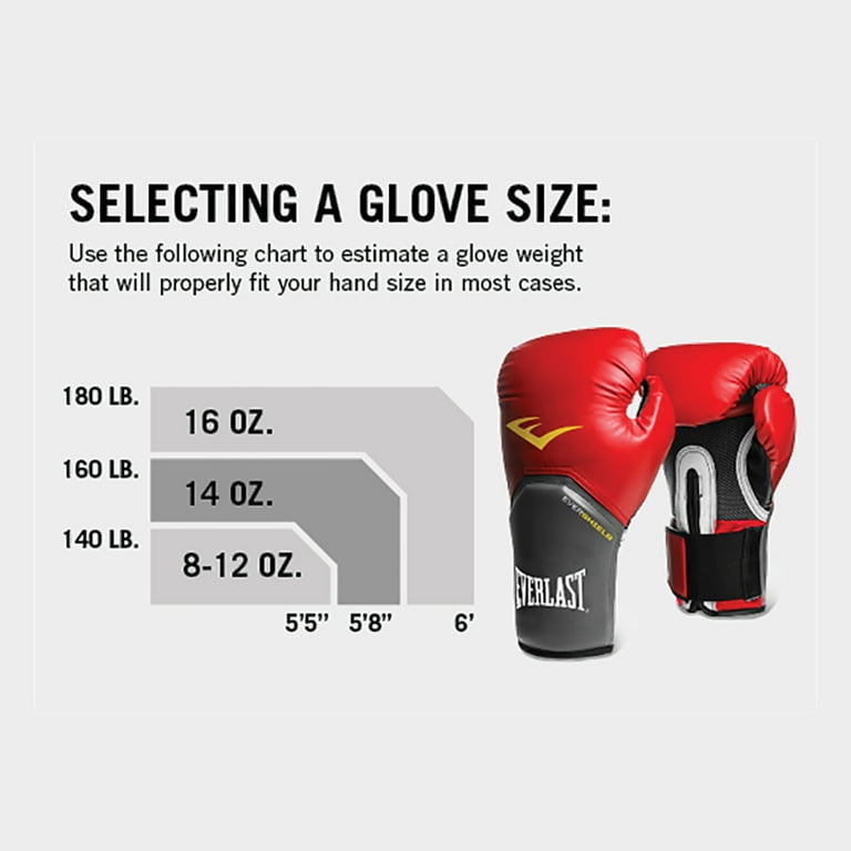 Everlast Pro Style Durable Boxing Gloves for Training, Red Everlast Pro Style Durable Boxing Gloves for Training, Red