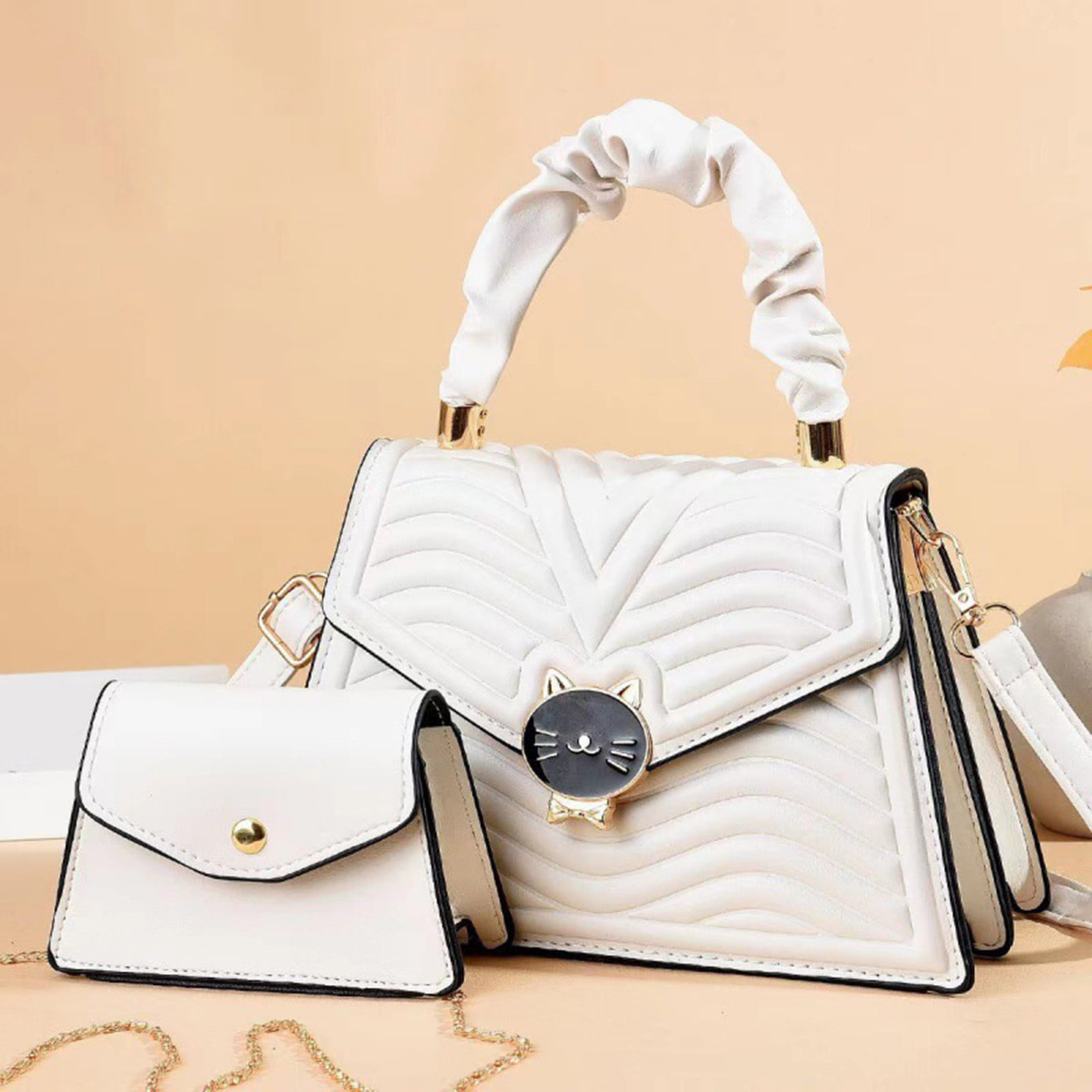 HAKSIM Women Leather Shoulder Bag Fashion Clutch Handbag Quilted Designer  Crossbody Bag with Chain Strap…: Handbags