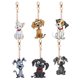 thumbnail image 1 of Llavero Con 6 Piezas Lindo Cachorro Forma Especial Creativa Doble Cara, 1 of 9