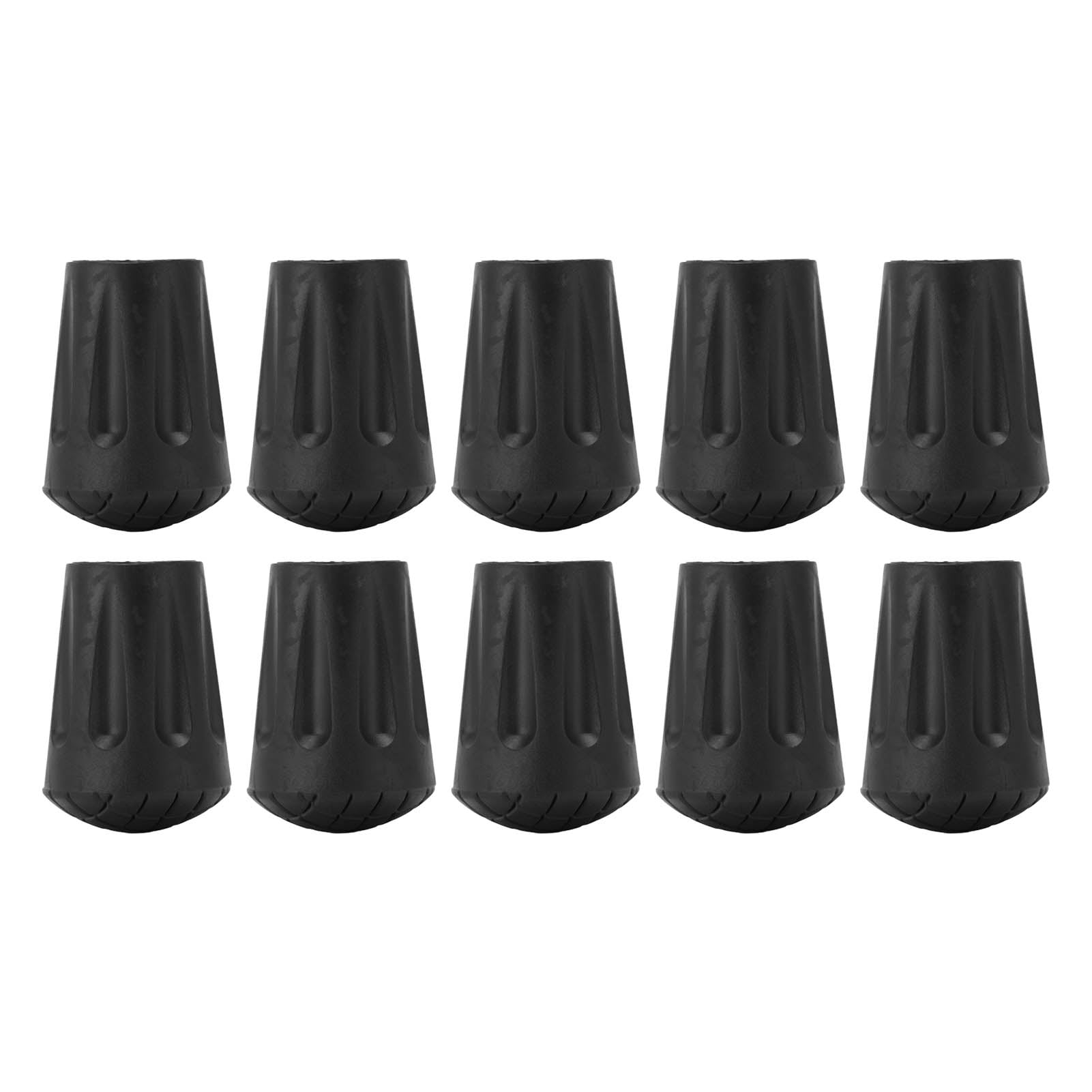 LYUMO 10pcs Walking Pole Rubber Tips Universal Round Head Shock Absorbing Hiking Pole Feet Cover,Walking Pole Foot Cover,Rubber Walking Cane Tips