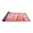 thumbnail image 2 of Ahgly Company Indoor Round Abstract Red Modern Area Rugs, 7' Round, 2 of 4