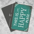 thumbnail image 5 of Porch Sign, Outdoor Signs for Porch, Porch Decor for Home, Bar, Farmhouse, Patio 12x8 Inches Aluminum Metal Sign Wall Decor - This is Our Happy Place, 5 of 7