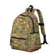 thumbnail image 2 of Tractor and Barns Green Pattern Backpack for School, Cute School Bag with Adjustable Shoulder Straps and Padded Back, 13.4"x11"x4.7", 2 of 5