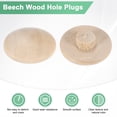 thumbnail image 2 of Uxcell Paquete de 50 Tapones de Madera para Agujeros de Tornillos, 20 x 7mm Tapones de Madera de Haya con Cabeza Plana Cubierta Decorativa de Madera, 2 of 6