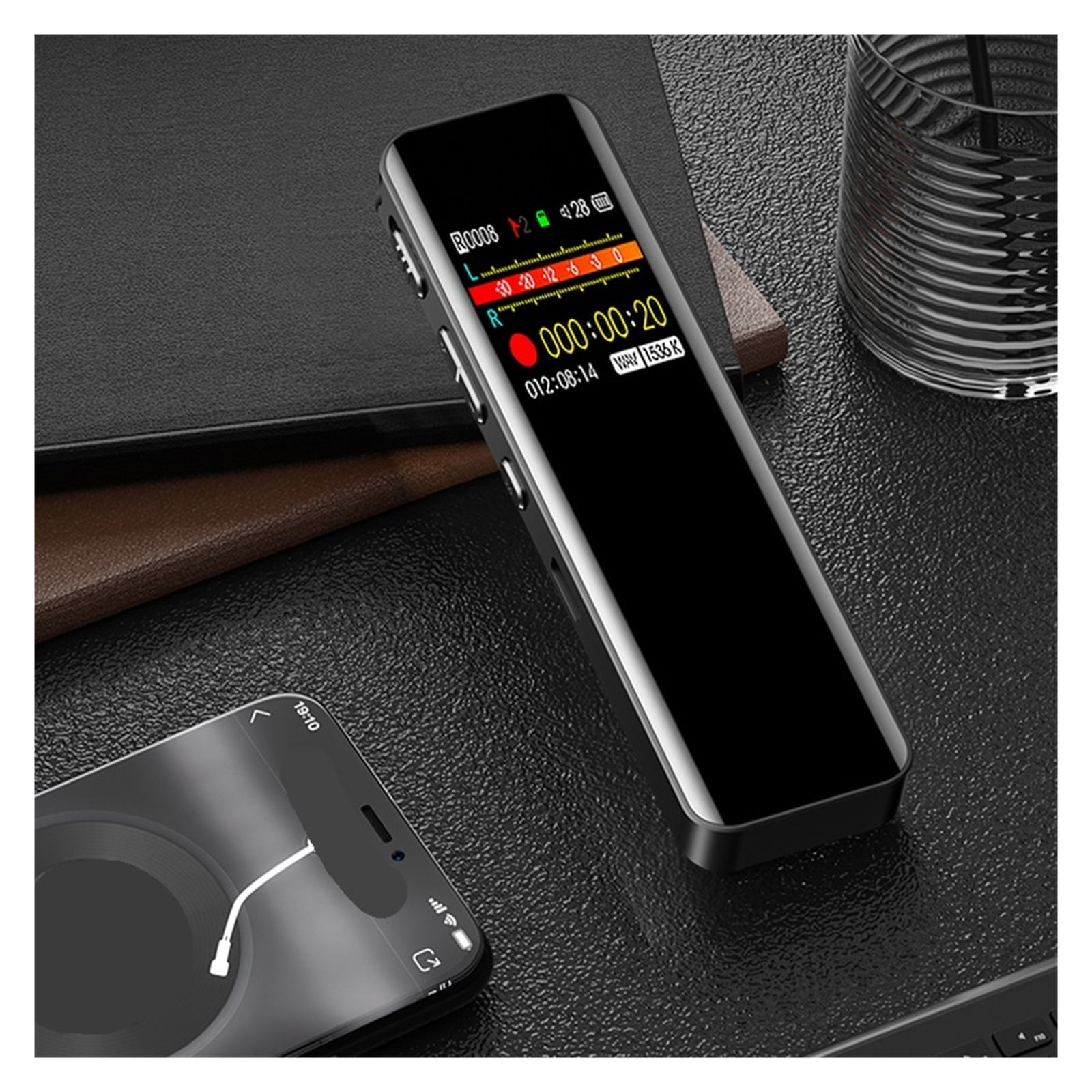 Digital Voice Recorder Recorder with Playback for Lectures-USB Rechargeable Dictaphone Recorder