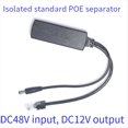 thumbnail image 4 of Divisor PoE Mini Gigabit 10/100/1000Mbps Divisor POE Salida CC 12V Alimentación A Través de Ethernet IEEE 802.3af para IP Came Negro, 4 of 8