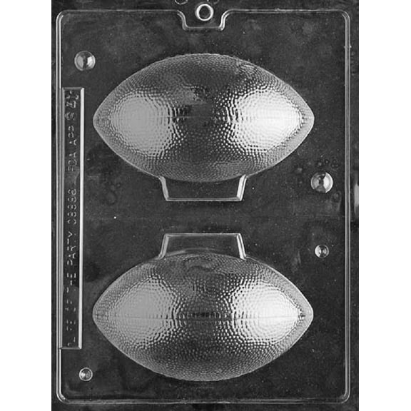 Grandmama's Goodies S041 3D Fooball Chocolate Candy Soap Mold with Exclusive Molding Instructions