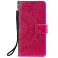 thumbnail image 2 of Étui de Téléphone Compatible Huawei P smart Z Totem Fleur Embossée Horizontale Flip TPU + Cuir PU_le Cadeau Ultime, 2 of 5