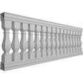 thumbnail image 3 of Ekena Millwork 42"H x 10'L Fiberthane Arcadian Unassembled Balustrade Railing Kit, Style A (7 3/8" On-Center Spacing to Pass 4" Sphere Code), 3 of 6