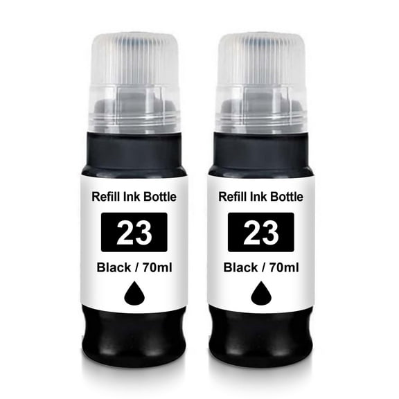 GI23 GI-23 Compatible Ink Bottle Replacement for Canon GI-23 GI23 GI-23BK Refill Ink Bottle for Canon Pixma G620 Printer (2 Pack, Black)