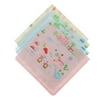 4Pcs Cartoon Printed Handkerchief Hanky Cute Cartoon Pocket Square for Baby