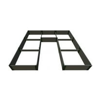 WEATHERED WOOD 'WALK-IN JUMBO U-SHAPE' - 12' X 12' X 16.5" RAISED GARDEN BED - 1" PROFILE